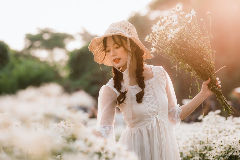 Woman enjoying nature